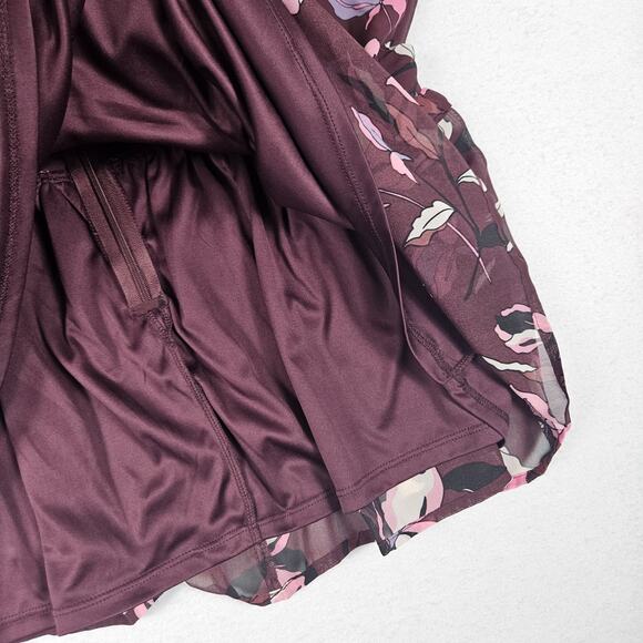 Lane Bryant Floral Blouse Womens 18 Lined Semi Sheer Career V-Neck Ruffle Party - Picture 9 of 14